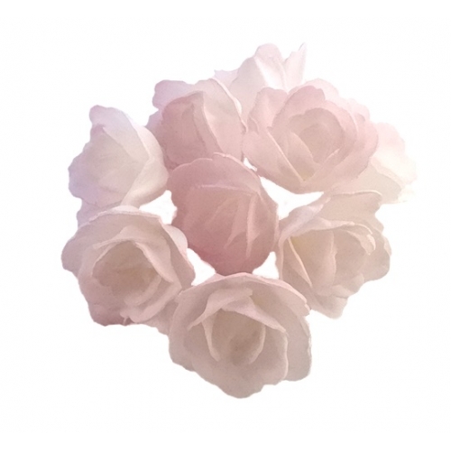 Róża chińska waflowa mała różowa cieniowana 1 sztuka
